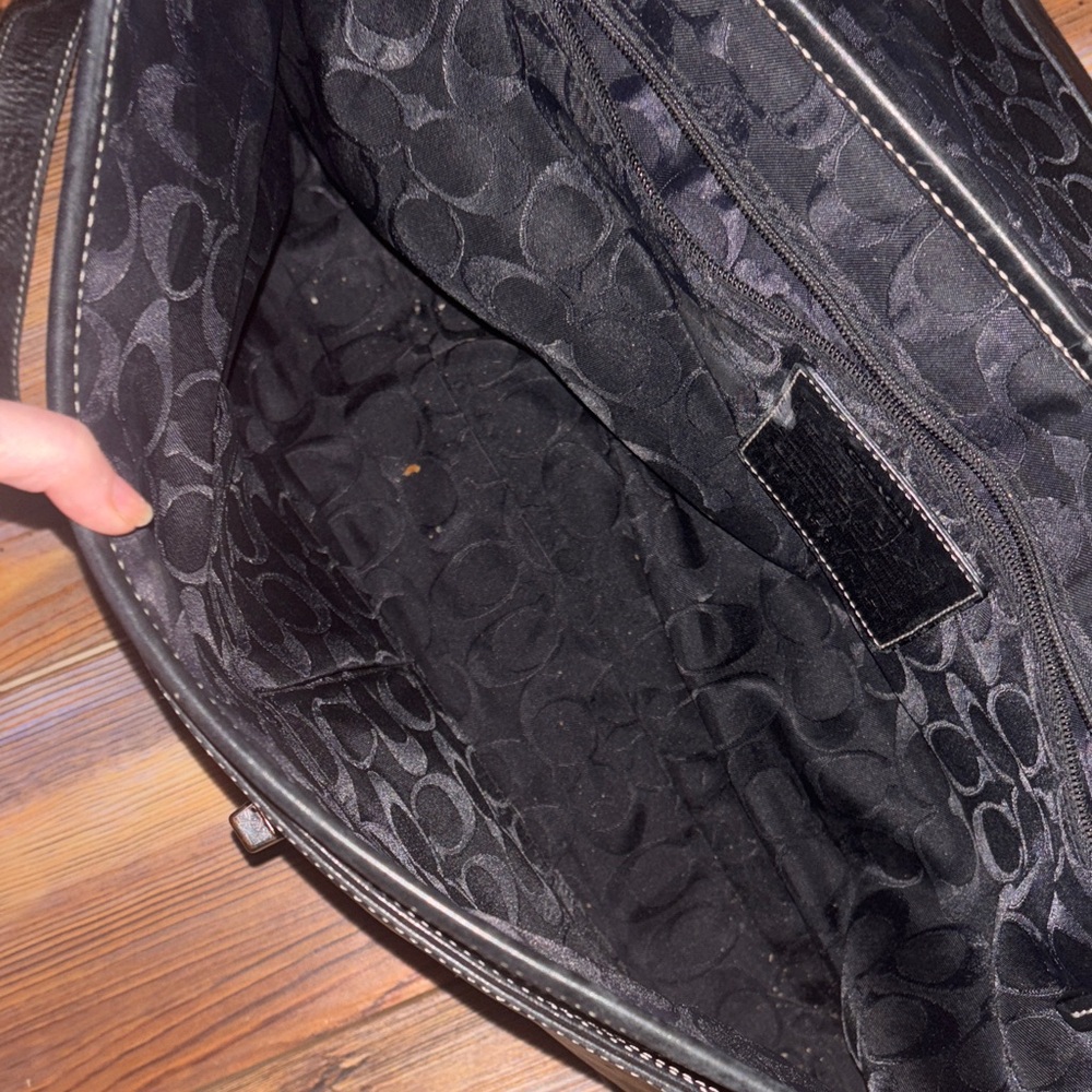 Coach Vintage Attache Messenger Bag F06457 Crossbody Black Leather - Picture 13 of 13
